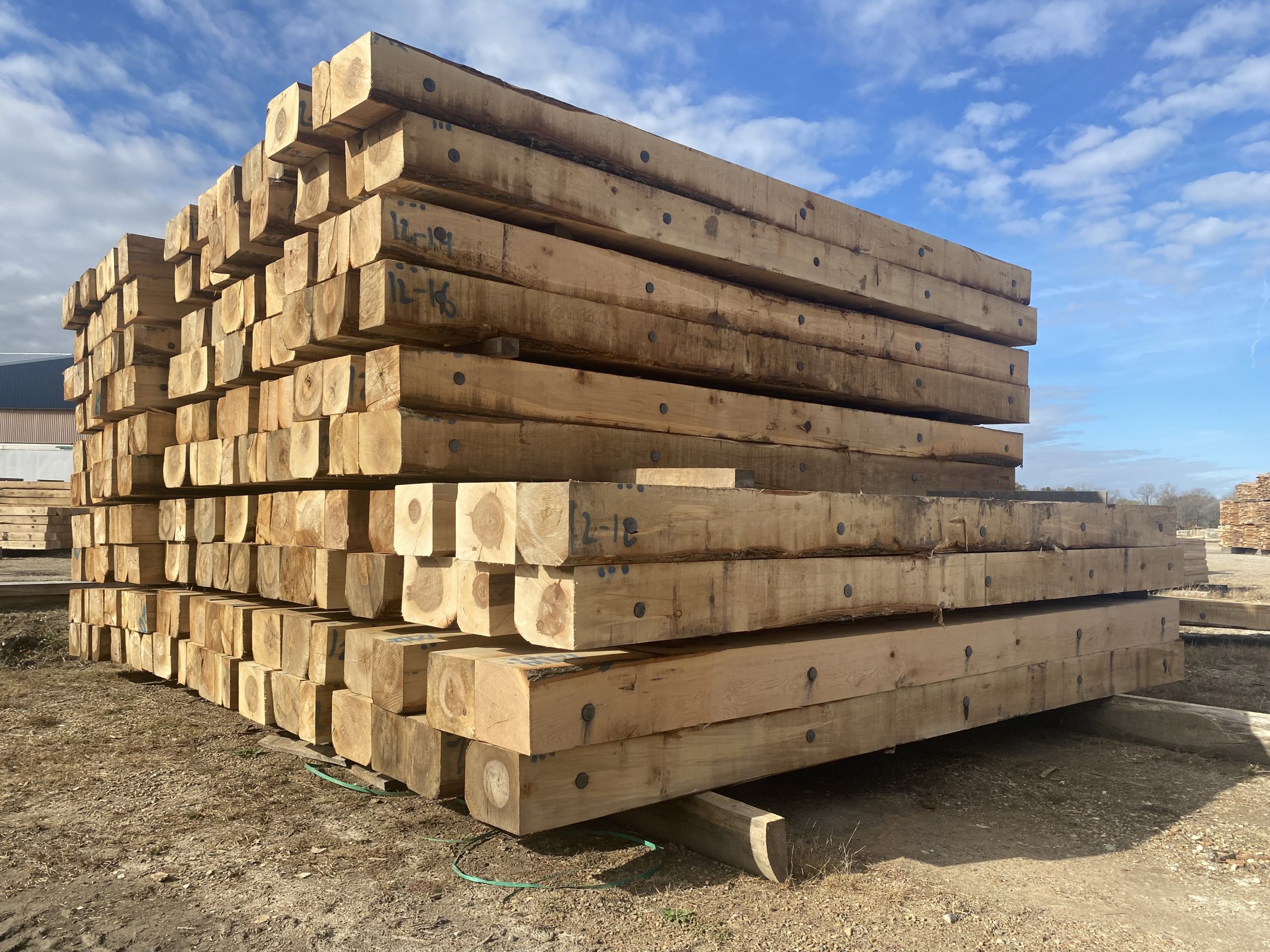 12-inch timber mats